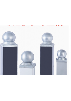 square pipe ball head Wrought iron fence accessories