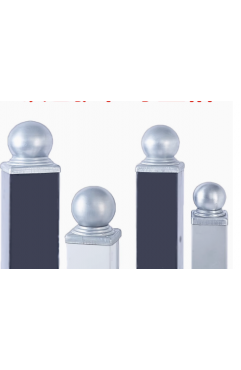 square pipe ball head Wrought iron fence accessories